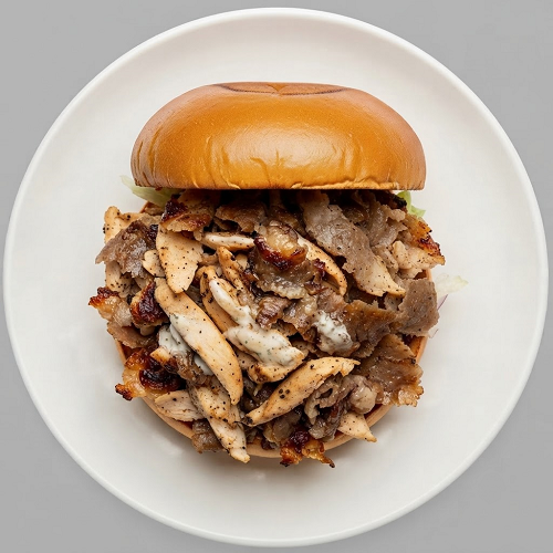 Mixed Shawarma Burger 