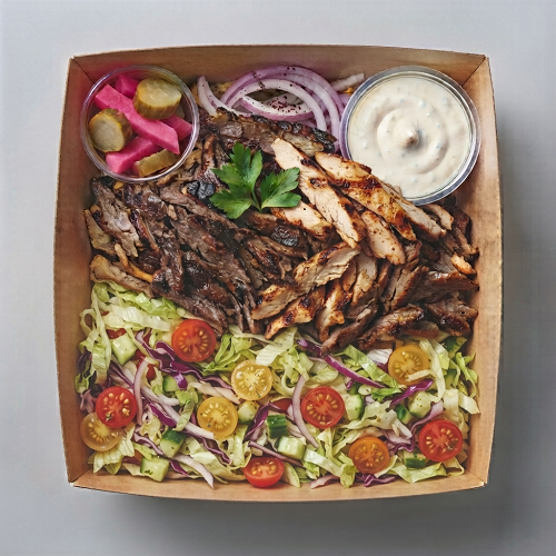 Mixed Shawarma & Salad Box 